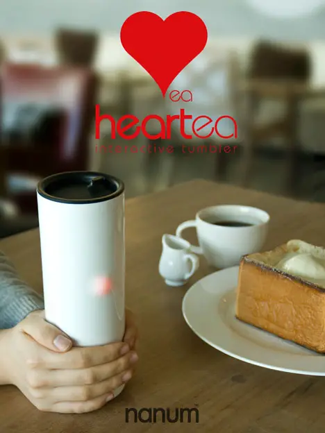 Heartea Interactive Tumbler Informs You The Temperature Of Your Drink