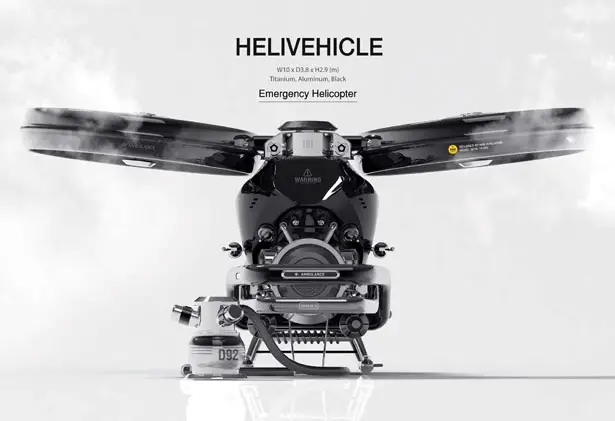 Helivehicle Emergency Helicopter by Jung Hyun Min