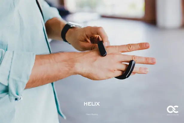 Helix Wearable Cuff with Stereo Bluetooth Headphones by Ashley Chloe Inc.