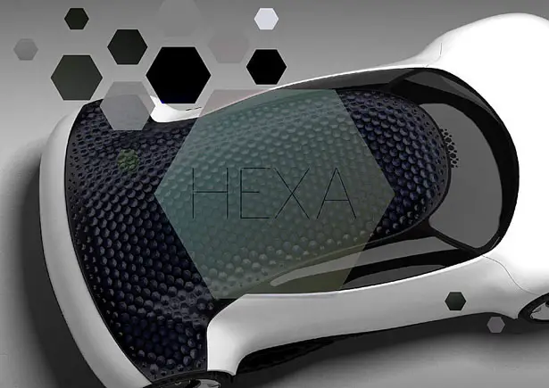 Hexa Car Concept with Dimpled Roof Just Like A Golf Ball