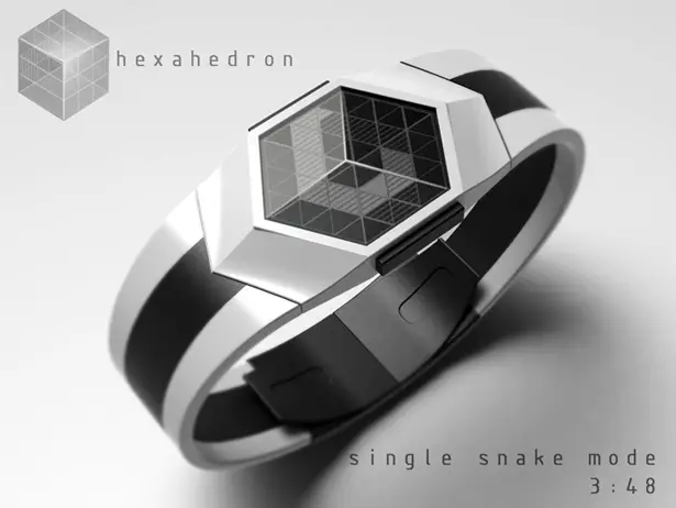 Hexahedron Watch by Peter Fletcher