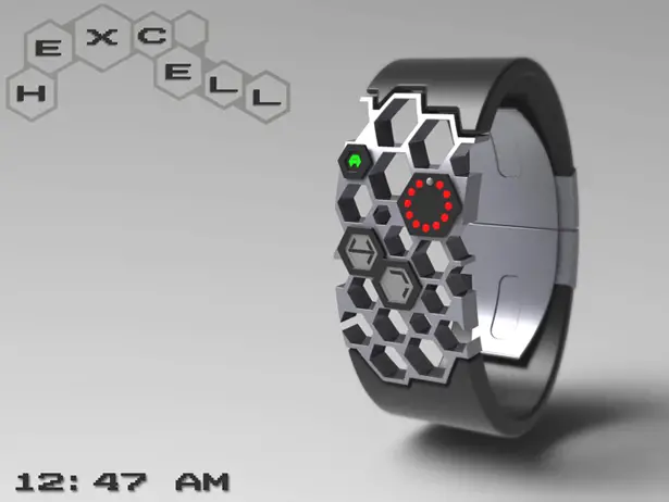 Hexcell Concept Watch by Peter Fletcher