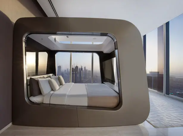 Futuristic Hi Can Smart Bed by Hi Interiors