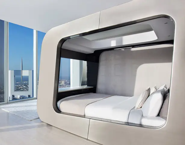 Futuristic Hi Can Smart Bed by Hi Interiors