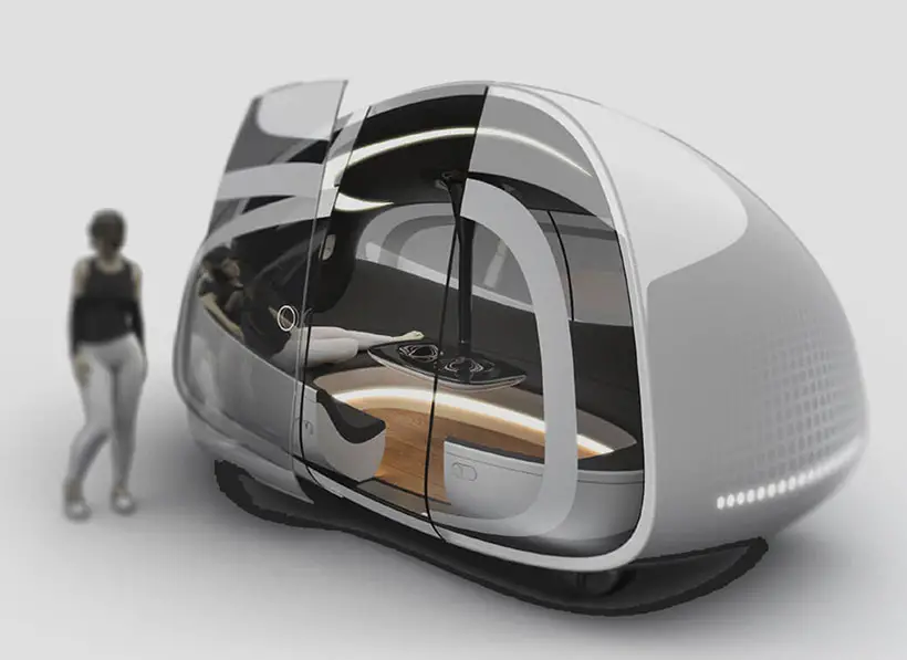 Futuristic HOMM Autonomous Experience Pod