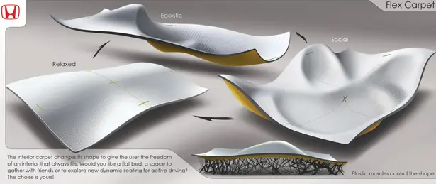 Honda CARpet Futuristic Car Interior Design