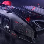 Futuristic Honda Cyberrace for Future Racecar Competition by Frederic Le Sciellour