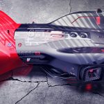 Futuristic Honda Cyberrace for Future Racecar Competition by Frederic Le Sciellour