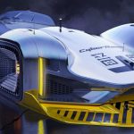 Futuristic Honda Cyberrace for Future Racecar Competition by Frederic Le Sciellour