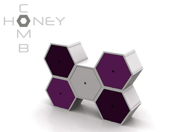 Honeycomb Modular Furniture System by NyadaDesign