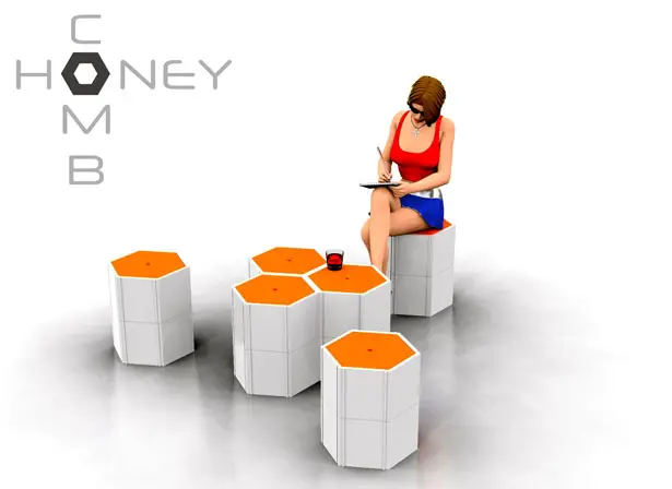 Honeycomb Modular Furniture System by NyadaDesign