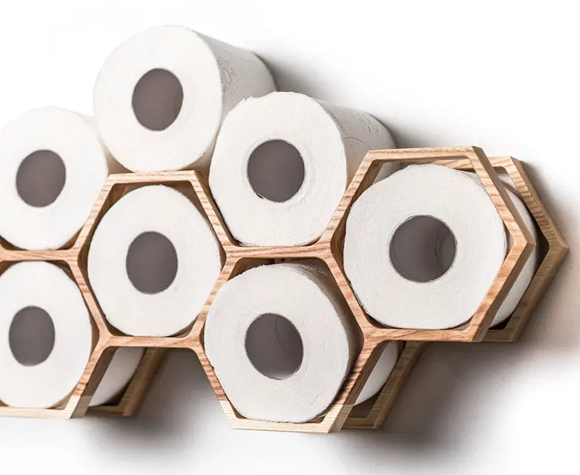 Honeycomb Wall Mounted Toilet Paper Holder