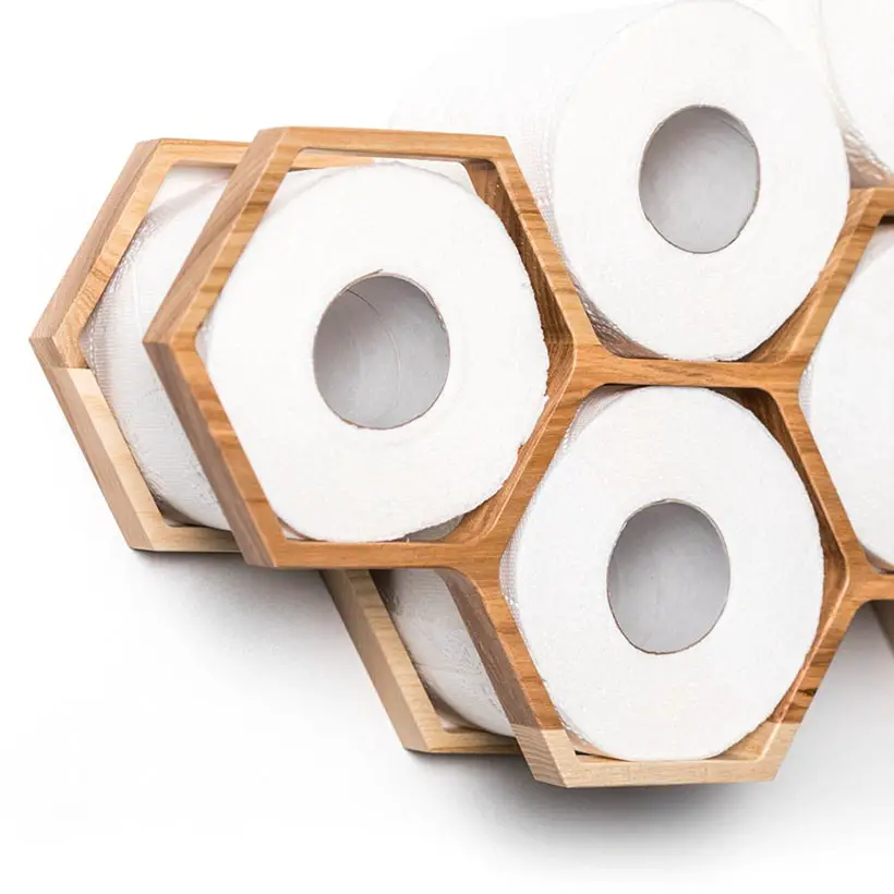 Honeycomb Wall Mounted Toilet Paper Holder