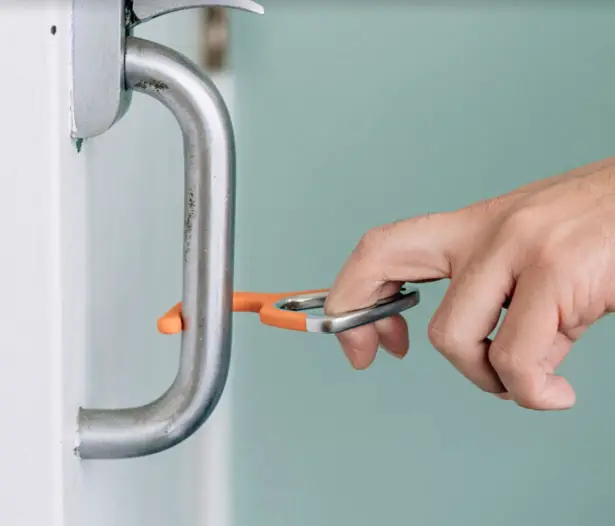 Hookey Antimicrobial Silicone Hook Tool Eliminates The Need to Touch Certain Surfaces