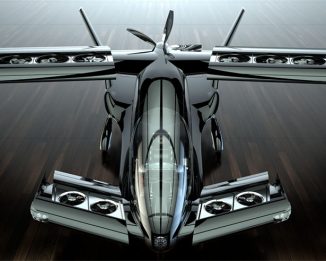 Futuristic Horizon Aircraft CAVORITE X5 Hybrid eVTOL Concept Transforms Between VTOL and Horizontal Flight