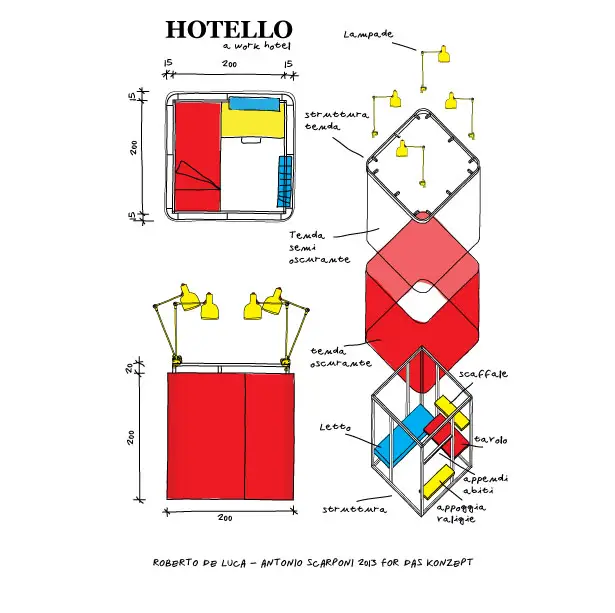 Hotello Portable Hotel Room by Conceptual Devices