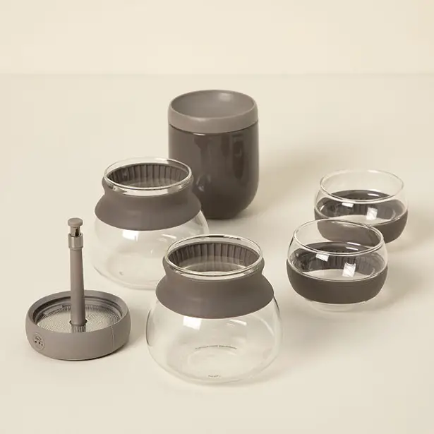 Modern Hourglass Tea Ritual Set