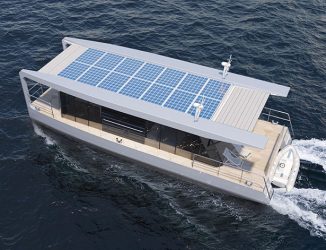 HT – Combination of a Catamaran and a Houseboat for Traveling