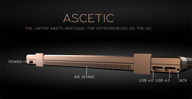 Ascetic Briefcase Laptop Concept by Andre Fangueiro