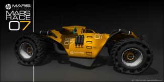 Futuristic HP MARS RACE 07 Concept Vehicle by Vasilatos Ianis