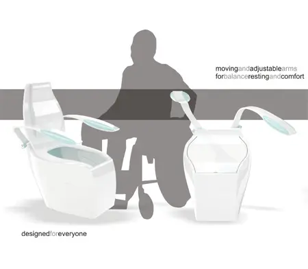 HT4 Concept Toilet for Handicapped Individuals