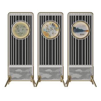 Chinese Divider Screen Inspired Hua Ping Electric Heater