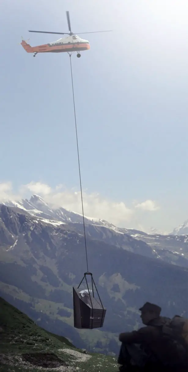 Huba Mountain Shelter : Minimalist, Self Sufficient Modular Shelter for Mountainous Areas