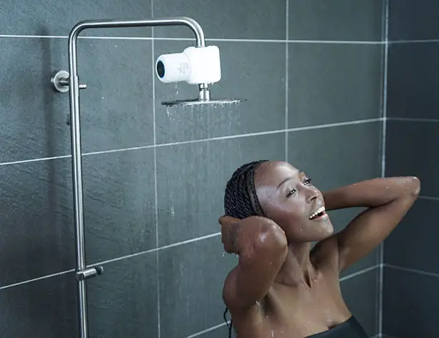 Shower Power: The Hydropower Shower Speaker by Ampere