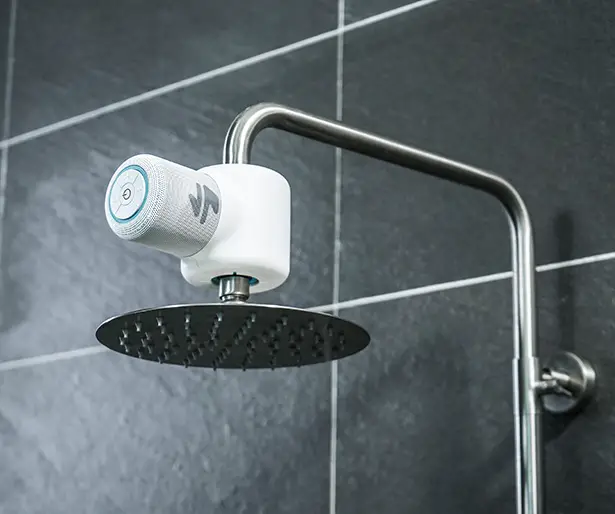 Shower Power: The Hydropower Shower Speaker by Ampere