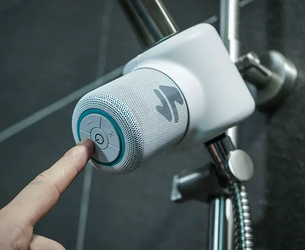 Shower Power: The Hydropower Shower Speaker by Ampere