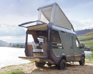 Hymer VisionVenture Concept Motorhome Has a Staircase to Access The Bedroom