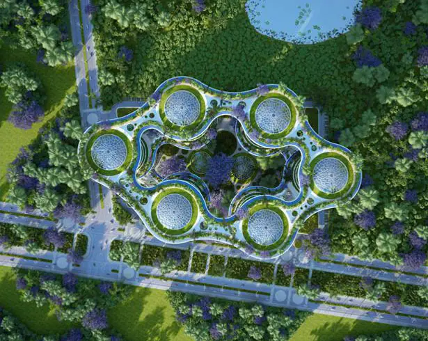 Hyperions - Agroecology and Sustainable Food Systems Growing Up Around Wooden and Timber Towers by Vincent Callebaut Architects