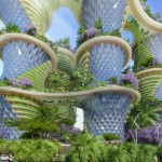 Hyperions - Agroecology and Sustainable Food Systems Growing Up Around Wooden and Timber Towers by Vincent Callebaut Architects