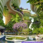 Hyperions - Agroecology and Sustainable Food Systems Growing Up Around Wooden and Timber Towers by Vincent Callebaut Architects