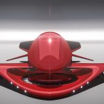 Futuristic Hyperlight Aeros Amphibious Vehicle by Lee Rosario
