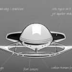 Futuristic Hyperlight Aeros Amphibious Vehicle by Lee Rosario