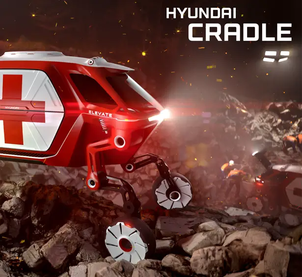 Futuristic Hyunda Elevate Walking Car Concept