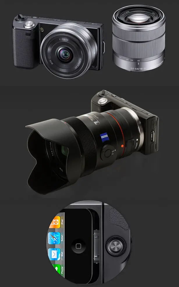 iCam integrates iphone on digital camera