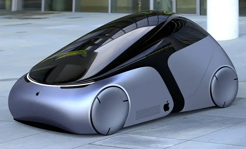 Futuristic Apple Inspired iCar Concept Car by Ashish Gogte