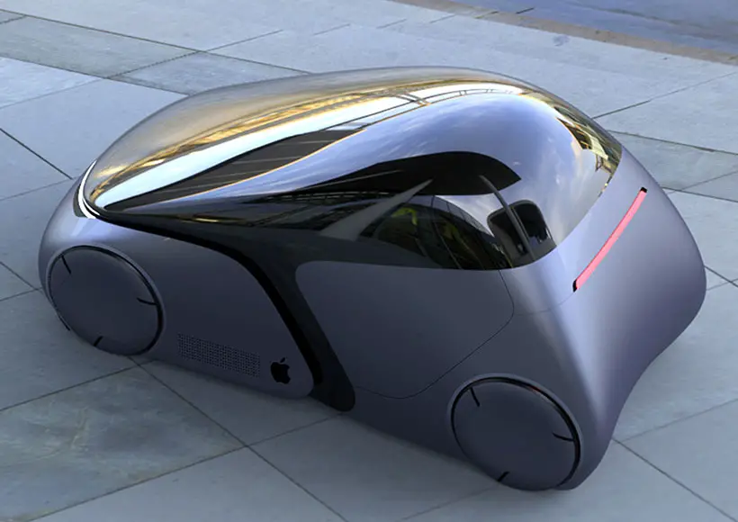 Futuristic Apple Inspired iCar Concept Car by Ashish Gogte