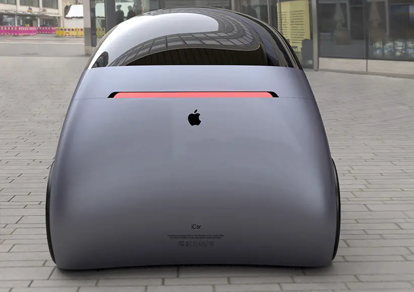 Futuristic Apple Inspired iCar Concept Car by Ashish Gogte