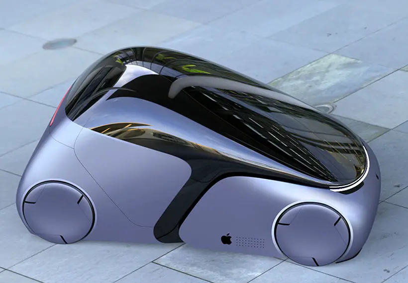 Futuristic Apple Inspired iCar Concept Car by Ashish Gogte