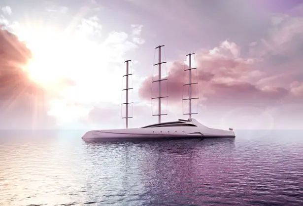 ICARE Hybrid Yacht by Mael Oberkampf