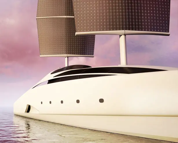 ICARE Hybrid Yacht by Mael Oberkampf