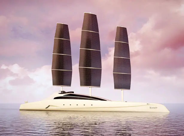 ICARE Hybrid Yacht by Mael Oberkampf