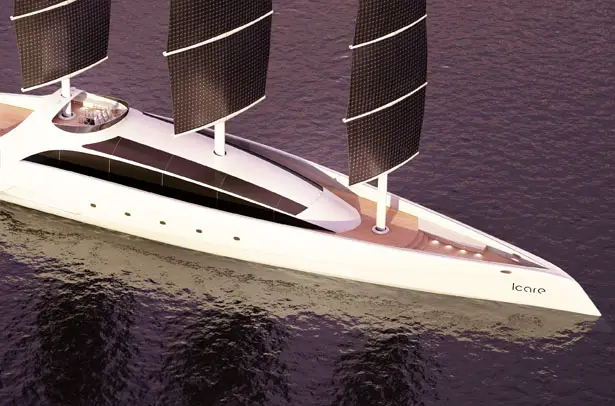 ICARE Hybrid Yacht by Mael Oberkampf