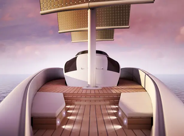 ICARE Hybrid Yacht by Mael Oberkampf