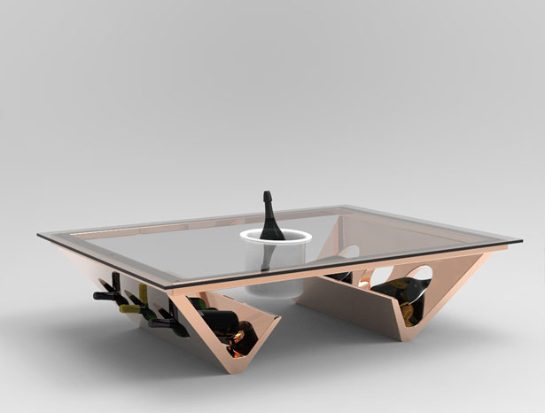 Ice Bucket Coffee Table by James Langton