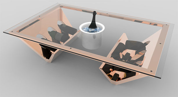 Ice Bucket Coffee Table by James Langton