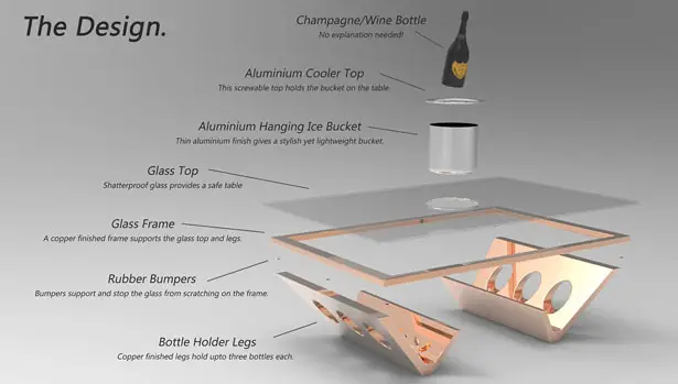 Ice Bucket Coffee Table by James Langton